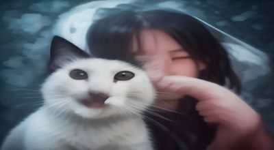 主人反复对着无动于衷的猫咪说「不行不行」，猫咪漠然转头，画面幽默地展示重复无效口令的调教误区