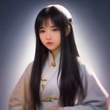 苏雅琴，国际认证宠物训练师，笑容温和的中年女性，与金毛犬合影的户外照